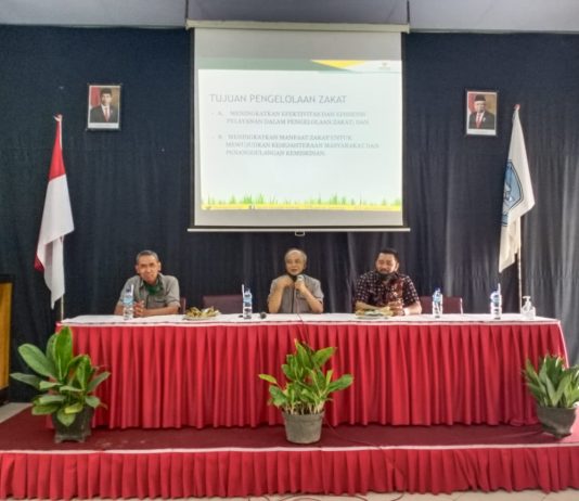 Sosialisasi Pengelolaan Zakat dan Penyaluran Biaya Pendidikan Program BAZNAS Ponorogo Cerdas di SMPN 5 Ponorogo