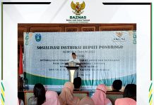 Optimalisasi Pengumpulan ZIS, Pemkab dan Baznas Ponorogo gelar Sosialisasi Instruksi Bupati Ponorogo