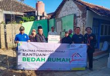 BAZNAS Ponorogo Salurkan Bantuan Rehab Rumah, Yayuk Hidayati Akhirnya Memiliki Tempat Tinggal